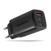 AXAGON ACU-DPQ65 QC4 + USB-C PD Wandladegerät Schwarz