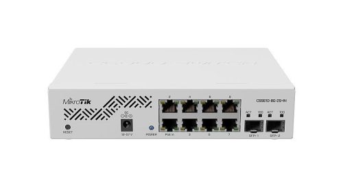 Mikrotik CSS610-8G-2S+IN Acht 1G-Ethernet-Ports und zwei SFP+-Ports für 10G-Faserkonnektivität