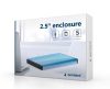 Gembird 2,5" EE2-U3S-3-B USB3.0 Gehäuse Aluminium Blau