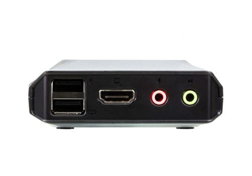 ATEN CS22H 2-Port USB 4K HDMI Kabel KVM Switch mit Fernbedienung Port Selector