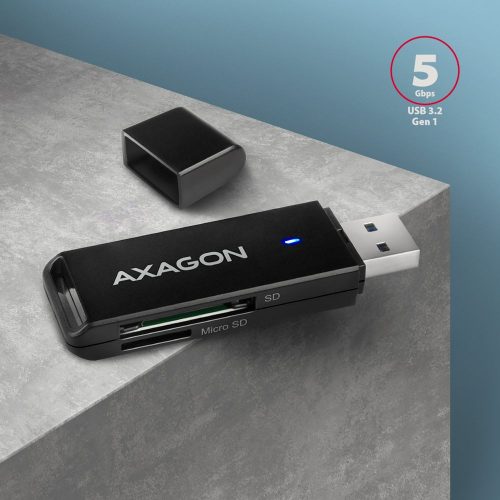 AXAGON CRE-S2N Externer Kartenleser Schwarz