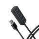 AXAGON HUE-M1AL SuperSpeed USB-A Mini Hub 4-Portos USB3.2 HUB Metall schwarz