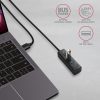AXAGON HUE-M1AL SuperSpeed USB-A Mini Hub 4-Portos USB3.2 HUB Metall schwarz