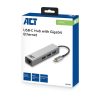 ACT AC7055 USB-C Hub 3-Port mit Gigabit Ethernet Grau