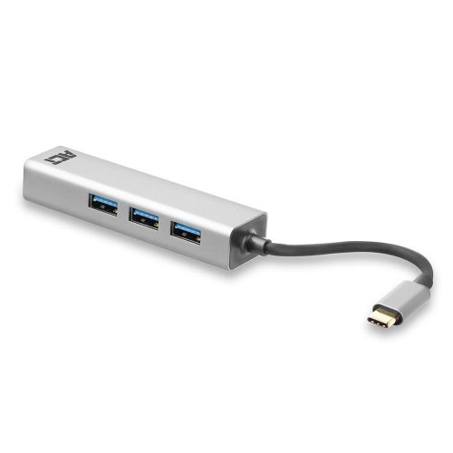 ACT AC7055 USB-C Hub 3-Port mit Gigabit Ethernet Grau