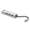 ACT AC7055 USB-C Hub 3-Port mit Gigabit Ethernet Grau