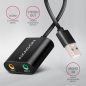AXAGON ADA-12 USB-Kabel Audio 2.0 USB-Soundkarte