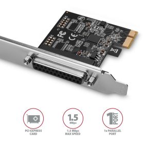 AXAGON PCEA-P1N 1x Parallel-Port-Adapter mit SP & LP
