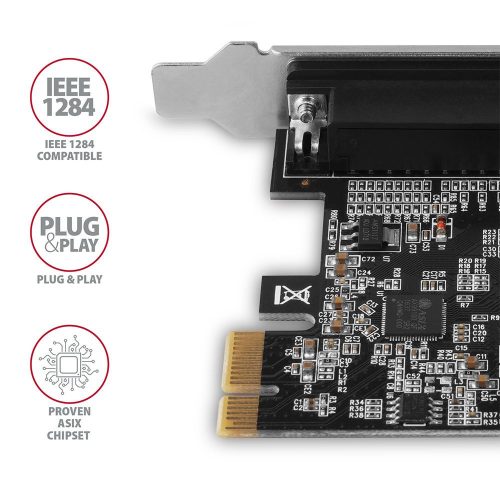AXAGON PCEA-P1N 1x Parallel-Port-Adapter mit SP & LP
