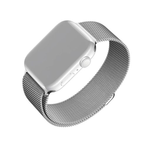 FIXED Armband mit Edelstahlnetz für Apple Watch 38/40mm, Silber