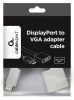 Gembird DisplayPort auf VGA M/F Adapter 0,2m Weiß