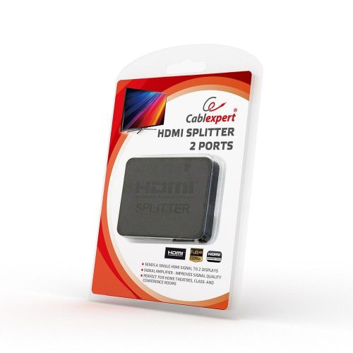 Gembird DSP-2PH4-03 HDMI Splitter 2 Anschlüsse Schwarz