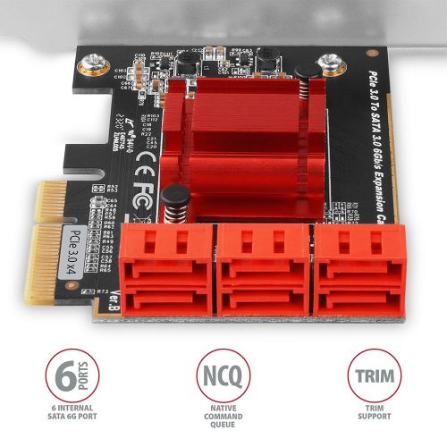 AXAGON PCES-SA6 PCIe-Controller 6x SATA 6G