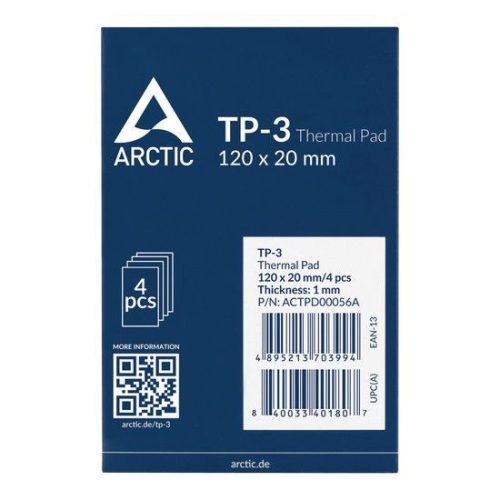 Arktische TP-3 120x20x1mm Wärmeleitfähige Platte (4 Blatt/Paket)