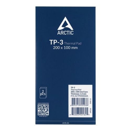Arktische TP-3 200x100x1,5mm Wärmeleitfähige Platte (2 Platten/Packung)