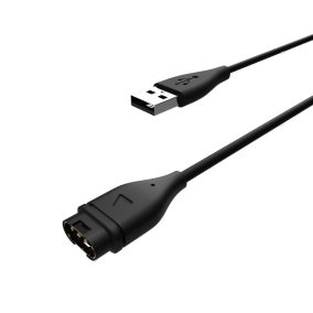 FIXED USB Ladekabel für Garmin Smartwatch, 1 Meter, Schwarz