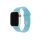 FIXED Silikonband Apple Watch 42/44/45 mm, türkis