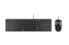 Genius SlimStar C126 Kabeltastatur + Maus Schwarz HU