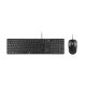 Genius SlimStar C126 Kabeltastatur + Maus Schwarz HU