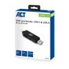 ACT USB-C/USB-A für SD/micro SD-Kartenleser Schwarz