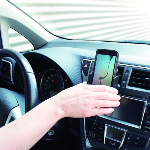 ACT AC9010 Automatische Smartphone-Autohalterung mit kabellosem Laden Schwarz