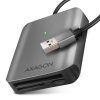 AXAGON CRE-S3 SUPERSPEED USB-A UHS-II Kartenleser Schwarz