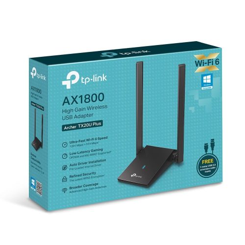 TP-Link Archer TX20U Plus AX1800 Dualantennen Hochleistungs-WLAN-USB-Adapter