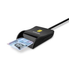 AXAGON CRE-SM3SD Smart Card Flatreader Schwarz