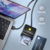 AXAGON CRE-SM3SD Smart Card Flatreader Schwarz