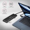 AXAGON HUE-F7A SuperSpeed USB-A FLAT HUB Schwarz