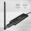 AXAGON HUE-F7A SuperSpeed USB-A FLAT HUB Schwarz