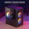 Aerocool CS-107-A-BK-v2 Mesh FRGB Fenster Schwarz