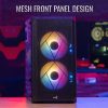 Aerocool CS-107-A-BK-v2 Mesh FRGB Fenster Schwarz