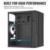 Aerocool CS-107-A-BK-v2 Mesh FRGB Fenster Schwarz