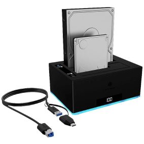   Raidsonic IcyBox IB-127CL-U3 Docking & Clone Station 2,5/3,5" USB3.0 Schwarz