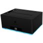   Raidsonic IcyBox IB-127CL-U3 Docking & Clone Station 2,5/3,5" USB3.0 Schwarz