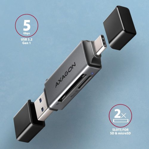 AXAGON CRE-DAC SuperSpeed USB-C + USB-A Kartenleser