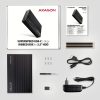 AXAGON EE35-GTR USB-C 3.2 Gen 1 - SATA 6G 3.5" Externes RIBBED-Gehäuse Schwarz