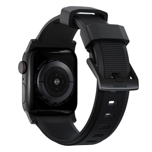 Nomad Robustes Armband, schwarze Hardware - Apple Watch Ultra 49mm 8/7 45mm/6/SE/5/4 44mm/3/2/1 42mm