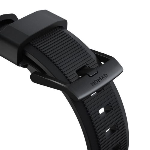 Nomad Robustes Armband, schwarze Hardware - Apple Watch Ultra 49mm 8/7 45mm/6/SE/5/4 44mm/3/2/1 42mm