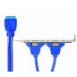 Gembird Dual USB 3.0 receptacle on bracket
