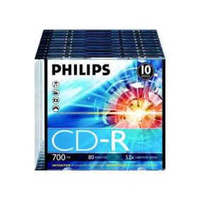 Philips CD-R 80 52x Slim 1 Stück (1 Etikett)