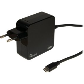 Inter-Tech Argus PD-2065 USB-C 65W PD Ladegerät Schwarz