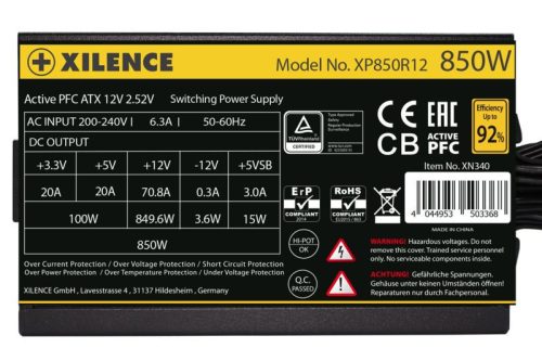 Xilence 850W 80+ Gold Gaming Gold Serie