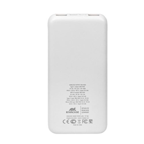 RivaCase RivaPower VA2601 10000mAh PowerBank Weiß