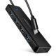 AXAGON HUE-C1C USB-C 5GBPS TRAVEL HUB Schwarz