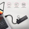 AXAGON HUE-C1C USB-C 5GBPS TRAVEL HUB Schwarz