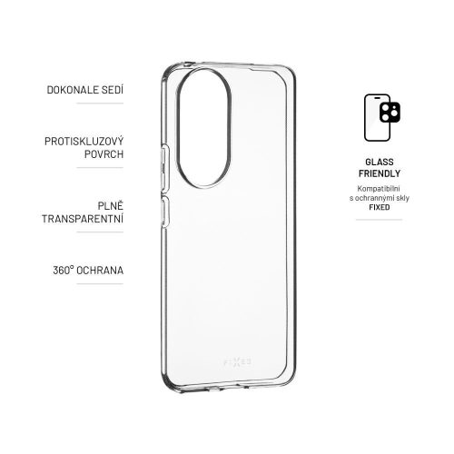 FIXED TPU Gel Hülle für Honor 90 5G, transparent, Mobiltelefon Zubehör