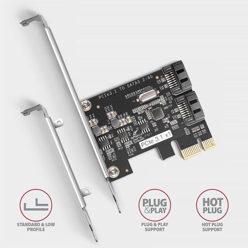 AXAGON PCES-SJ2 PCIe Controller 2x SATA 6G