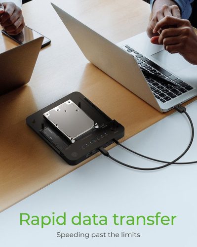 Raidsonic IcyBox IB-2915MSCL-C31 CloneStation & DockingStation für M.2 NVME & SATA 2.5”/3.5” SSD/HDD